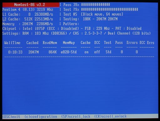 Memtest86 for Linux 4.1.0