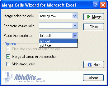 Merge Cells Wizard 1.0