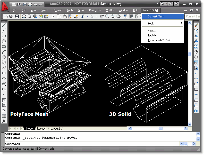 Mesh To Solid for AutoCAD 1.0