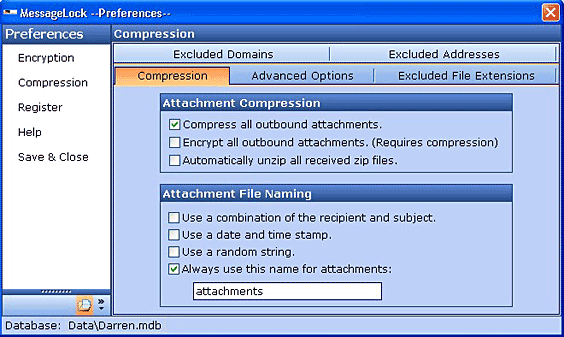 MessageLock for Outlook 2003 1.30