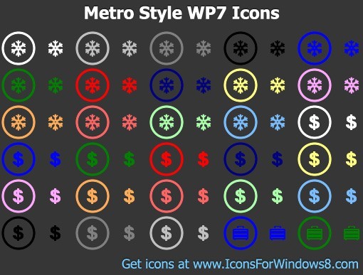 Metro Style WP7 Icons 2012.1