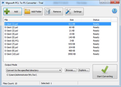 Mgosoft PCL To PS Converter 7.2.5