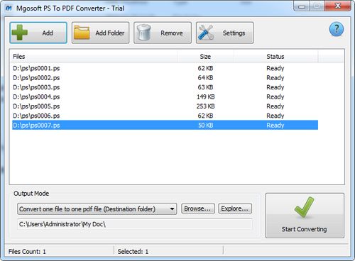 Mgosoft PS To PDF Converter 9.7.3