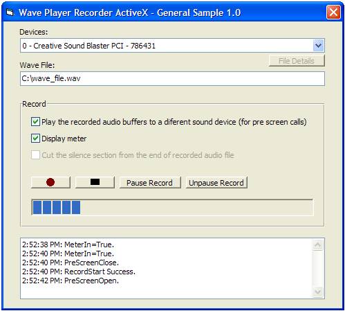 MIC Recorder ActiveX (OCX) 1.0