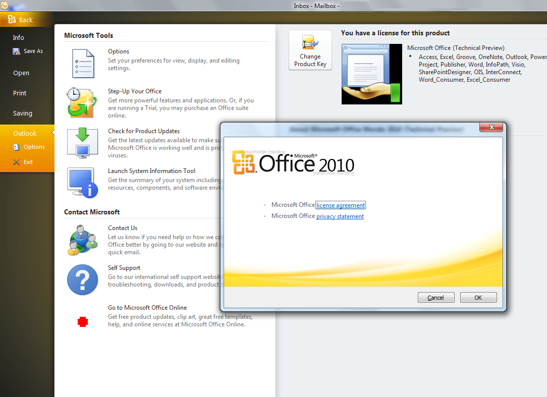 Microsoft Office 2010 BETA x64 14.0.4536.1