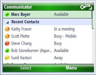 Microsoft Office Communicator Mobile 3.5.6906.29