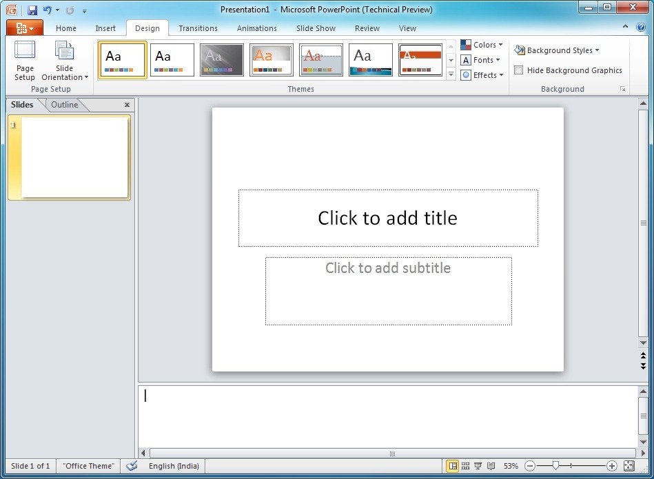 Microsoft PowerPoint 2010 14.0.4760.1000