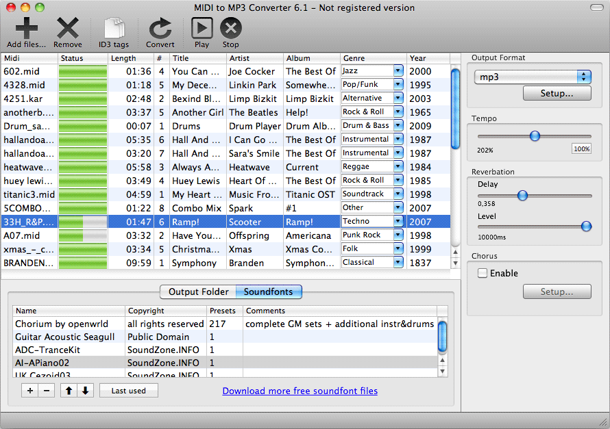 MIDI to MP3 Converter for Mac 6.2