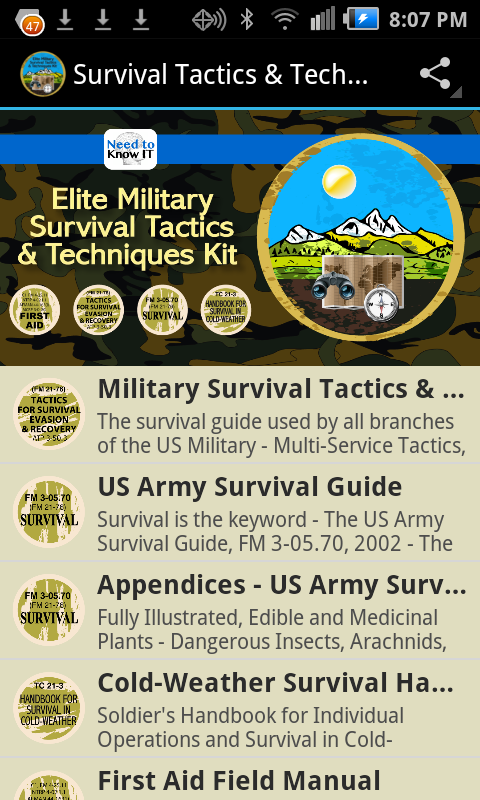 Military Survival Tactics Kit 1.0