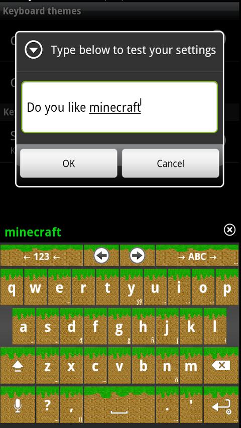 Miner's HD Keyboard Skin 1.0
