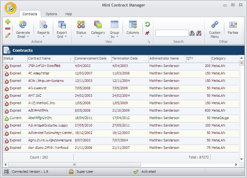 Mini Contract Manager 2.3