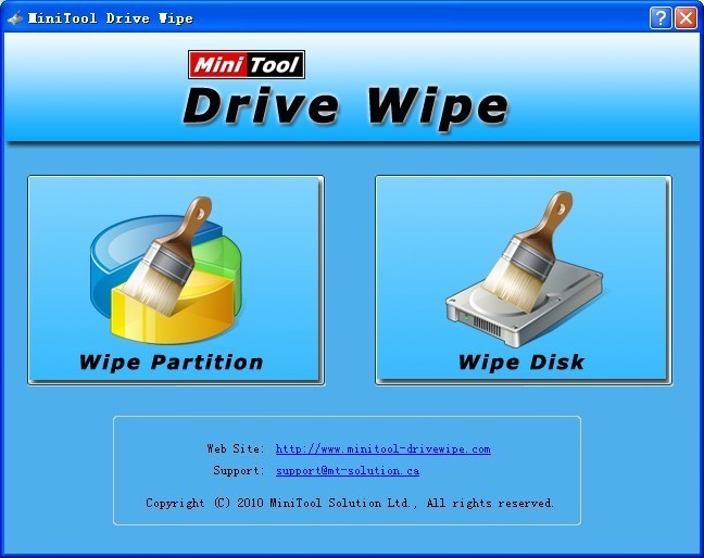 MiniTool Drive Wipe 5.0