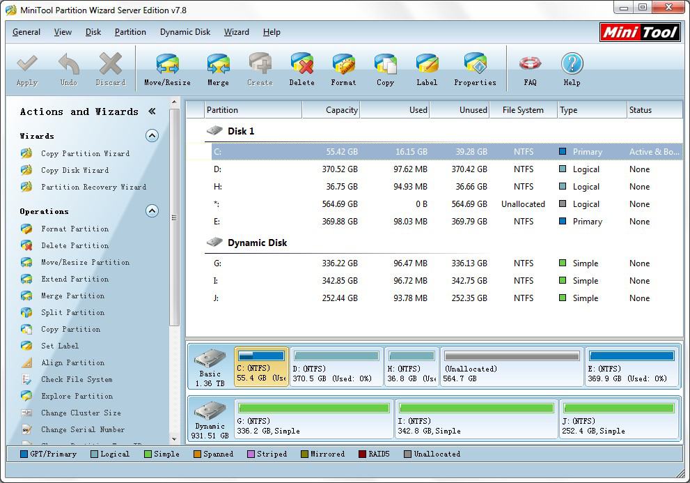 MiniTool Partition Wizard Home Edition 7.5