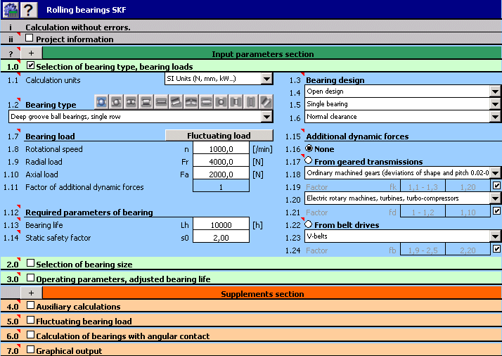 MITCalc - Rolling Bearings Calculation II 1.17