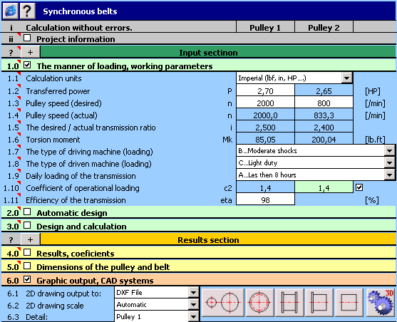 MITCalc - Timing Belts Calculation 1.18