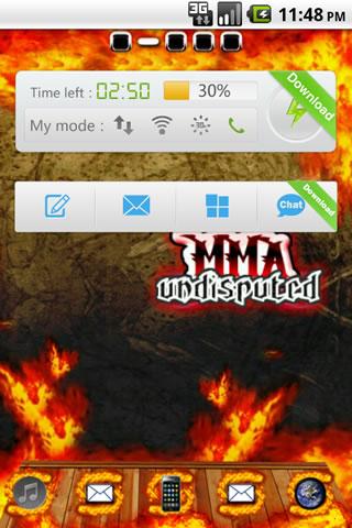 MMA Fire Undisputed GoLauncher 1.0