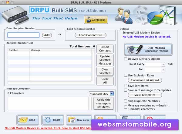 Modem SMS Broadcasting Mac 8.2.1.0