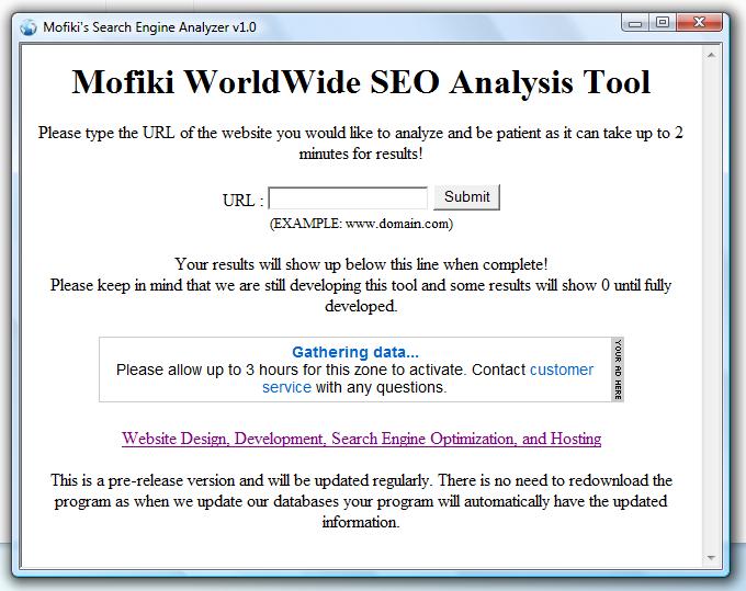 Mofiki's SEO Analyzer 1.0