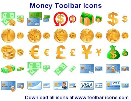 Money Toolbar Icons 2011.2