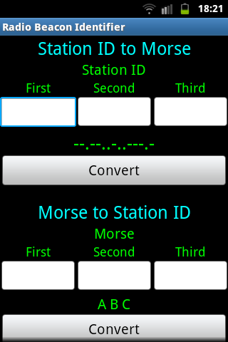Morse Radio Beacon Identifier 1.0