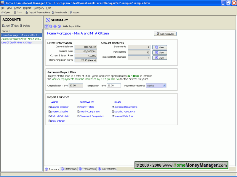 Mortgage Loan Interest Manager Pro Linux 6.1.080612