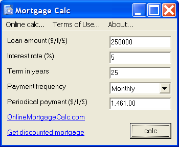 MortgageCalc 1.0