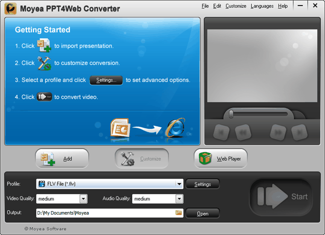 Moyea PPT4Web Converter 2.8.0.6