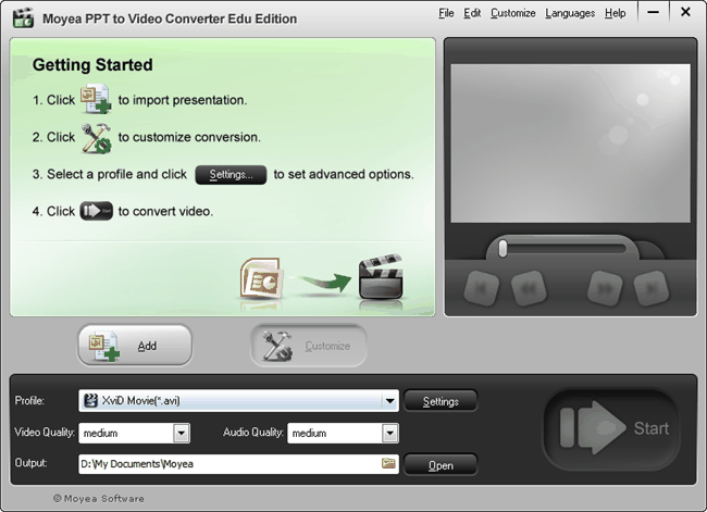 Moyea PPT to Video Converter Edu Edition 2.8.0.6