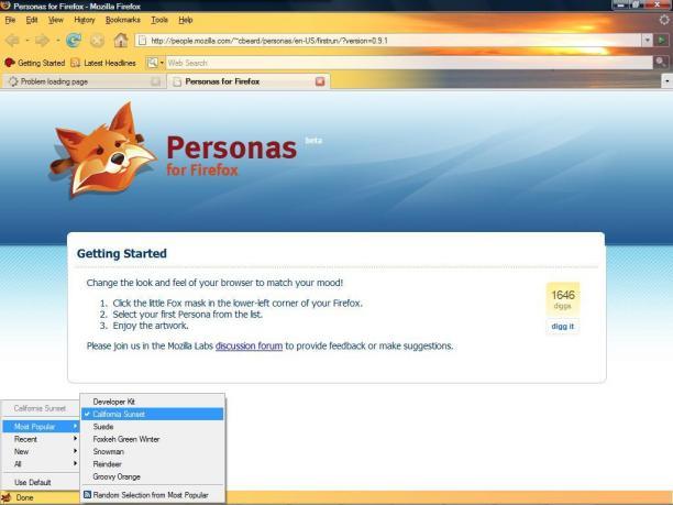 Mozilla Personas 1.6.2