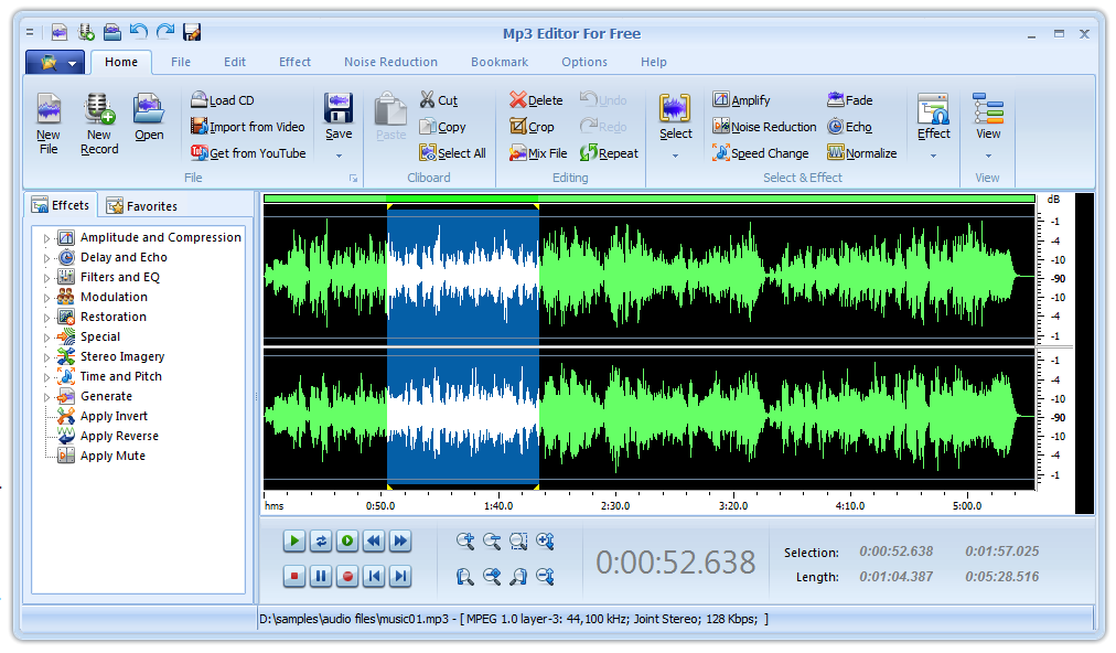 MP3 Editor for Free 7.6.3