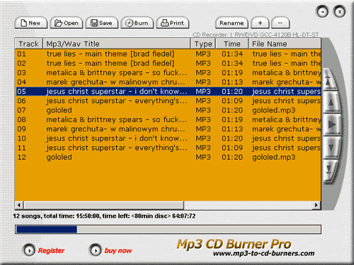 Mp3 to CD Burner Pro 2.5