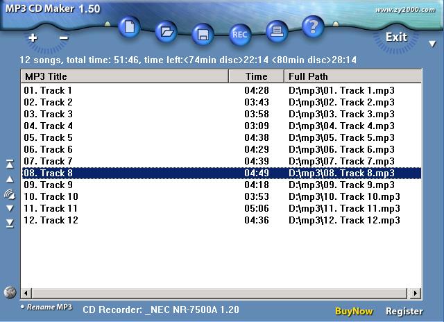MP3 to CD Maker 1.5.0