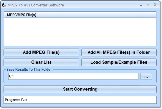 MPEG To AVI Converter Software 7.0