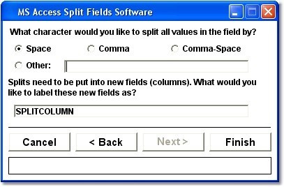MS Access Split Fields Software 7.0