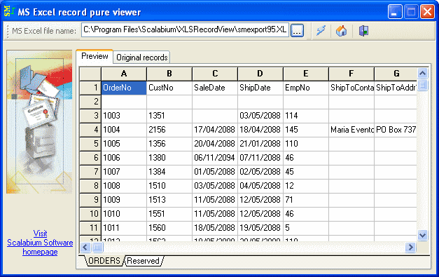 MS Excel viewer 1.53