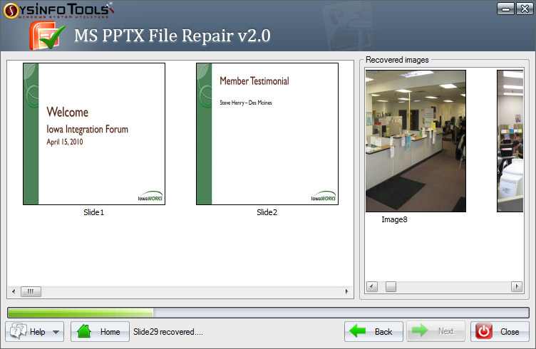 MS PowerPoint PPTX File Recovery 2.0