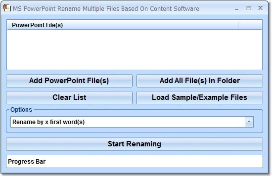 MS PowerPoint Rename Multiple Files Based On Content Software 7.0