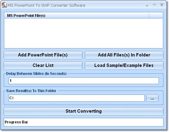 MS PowerPoint To SWF Converter Software 7.0