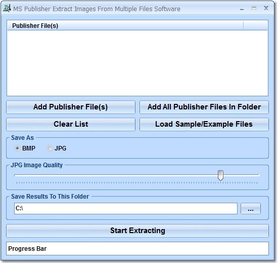 MS Publisher Extract Images From Files Software 7.0