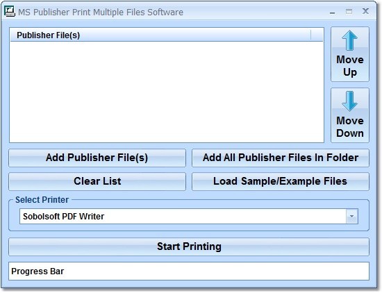 MS Publisher Print Multiple Files Software 7.0