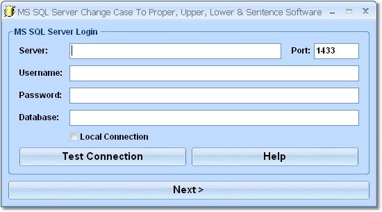 MS SQL Server Change Case To Proper, Upper, Lower & Sentence Software 7.0