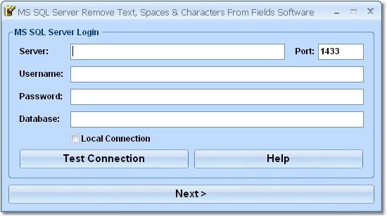 MS SQL Server Remove Text, Spaces & Characters From Fields Software 7.0