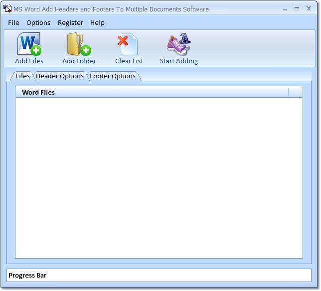 MS Word Add Headers and Footers To Multiple Documents Software 7.0