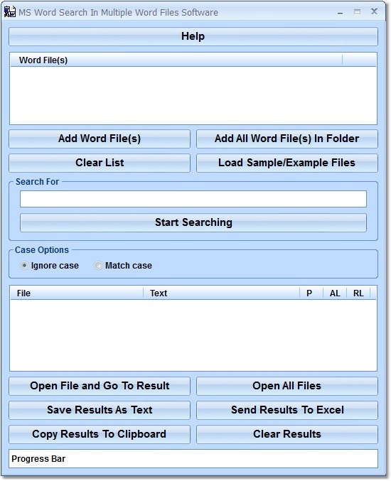 MS Word Search In Multiple Word Files Software 7.0