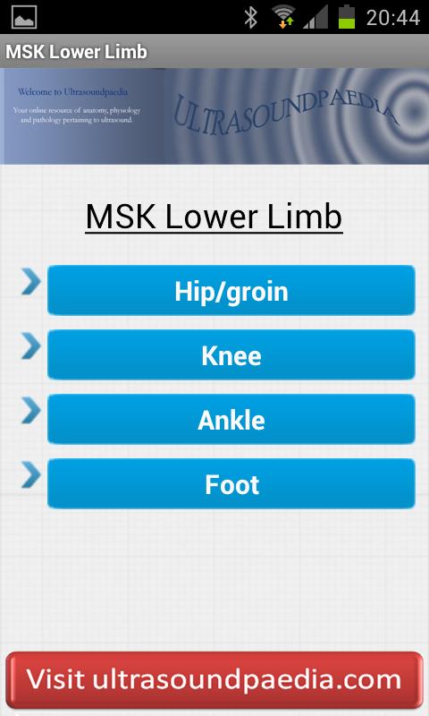MSK ultrasound Lower Limb 1.0