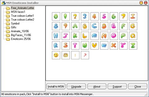 MSN Emoticons Installer 1.2