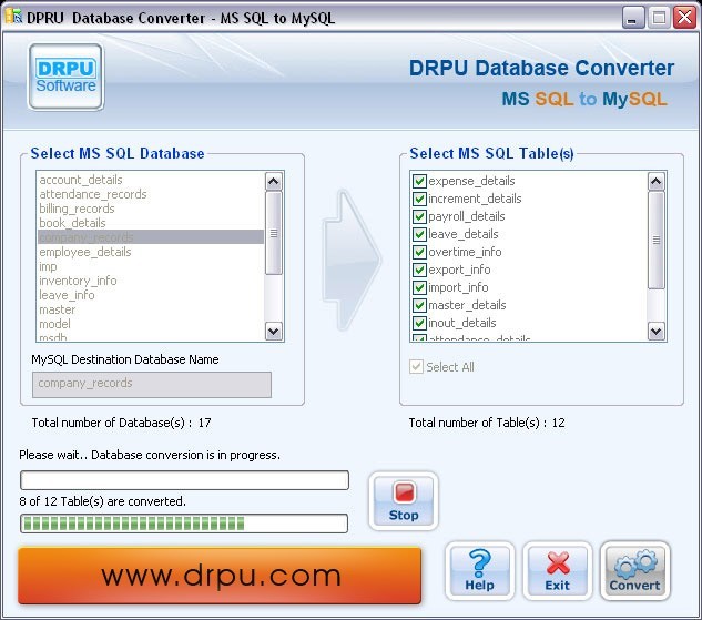 MSSQL to MySQL Database Converter 4.0.1.6