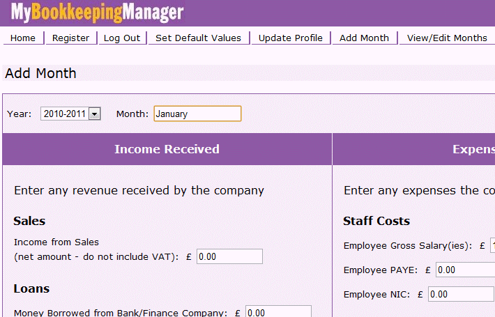 My Bookkeeping Manager 1.1