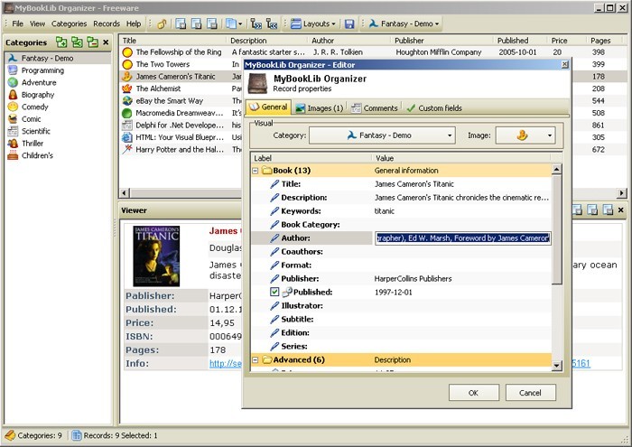 MyBookLib Organizer 1.08