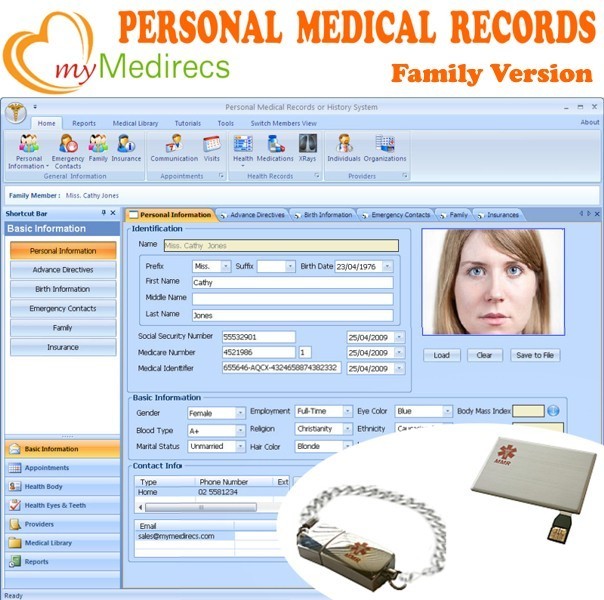 myMedirecs Personal Health Records 2.6